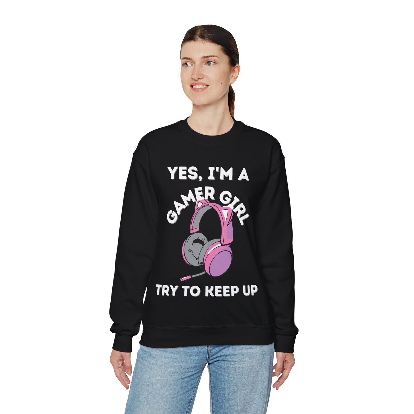 Gamer Girl Headphones  | Heavy Blend Sweatshirt