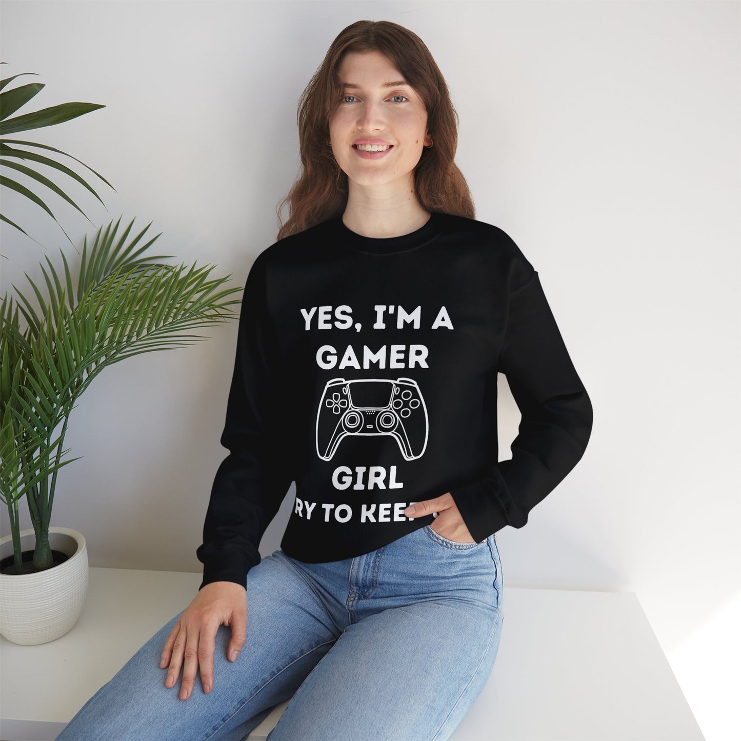 Gamer Girl Controller  | Heavy Blend Sweatshirt