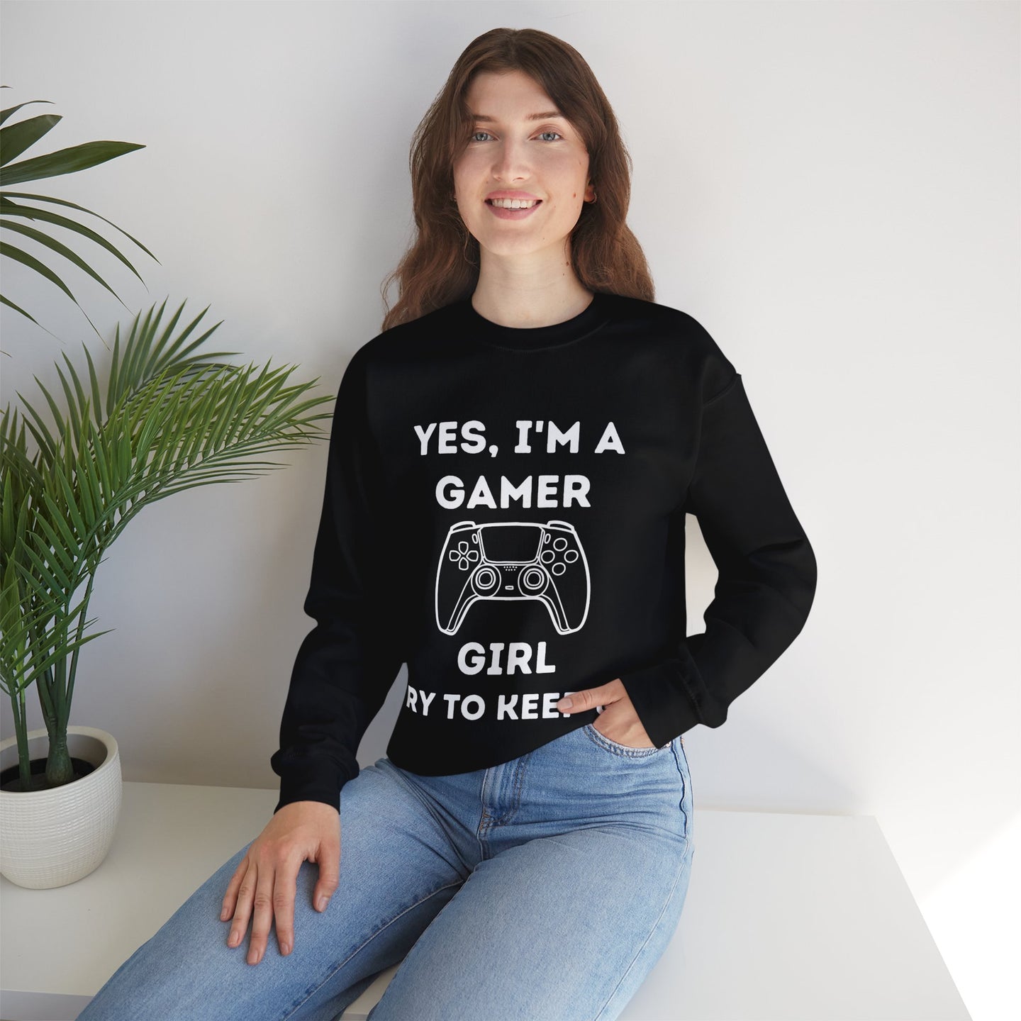 Gamer Girl Controller  | Heavy Blend Sweatshirt