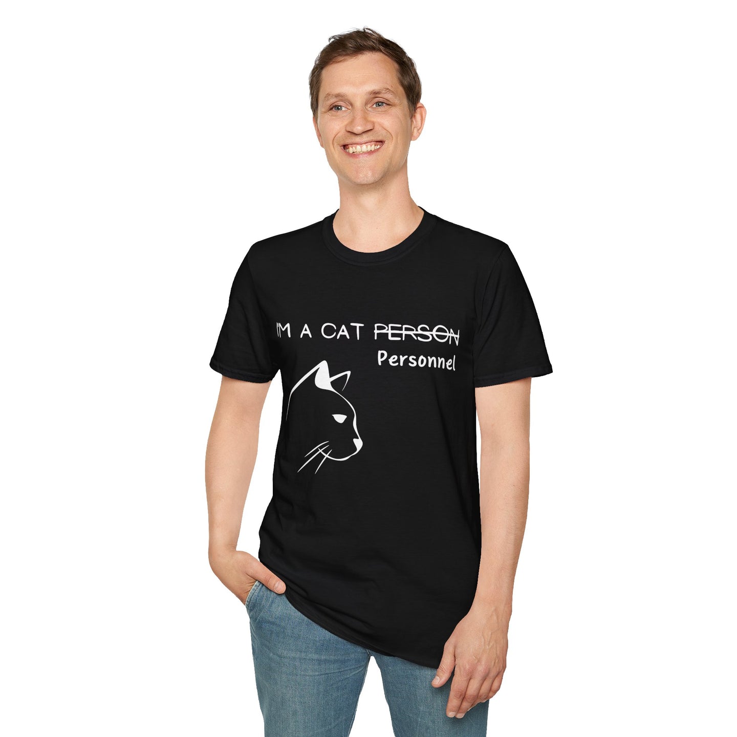 Cat person/ personnel |  Softstyle T-Shirt