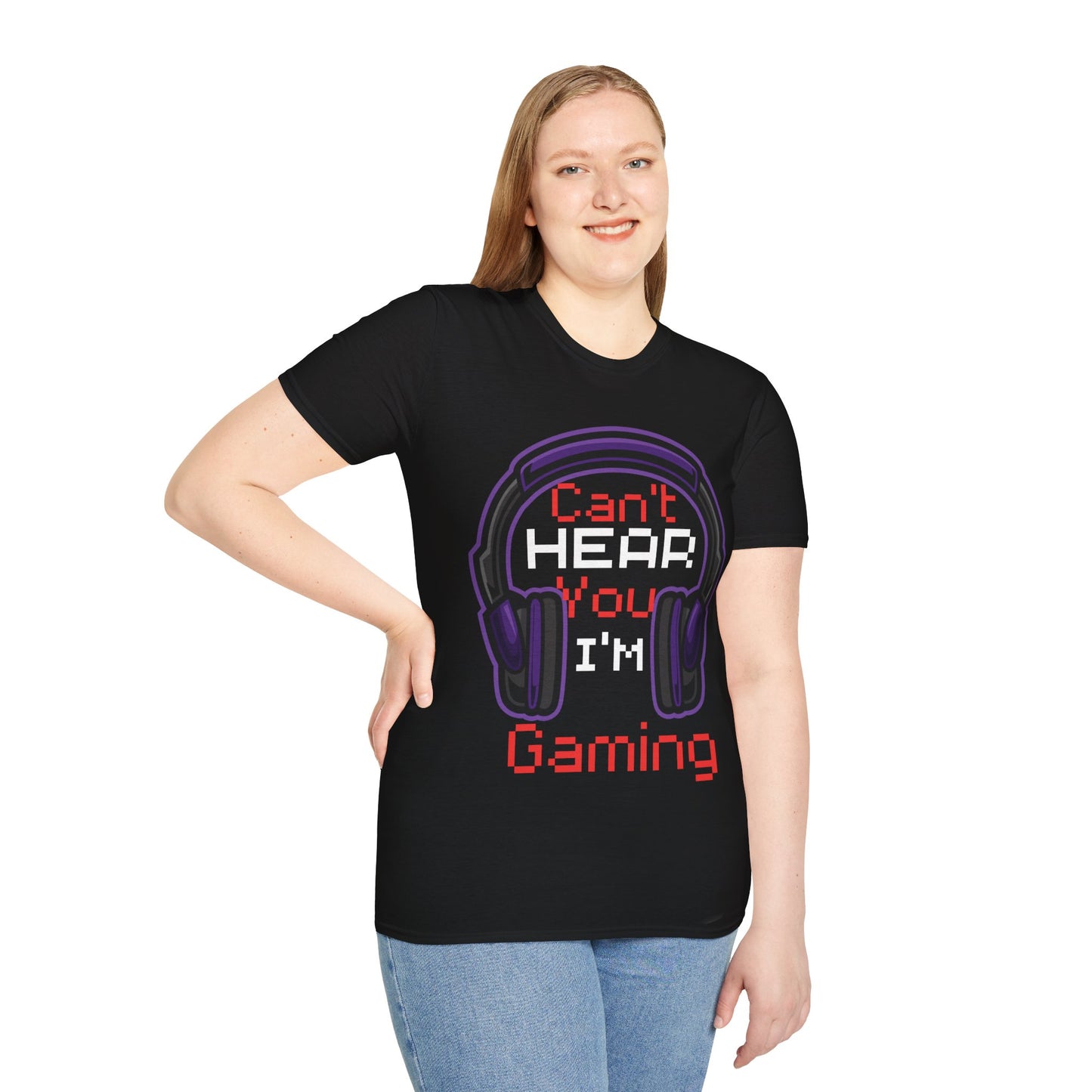 Can't hear you I'm gaming | Paars |  Softstyle T-Shirt