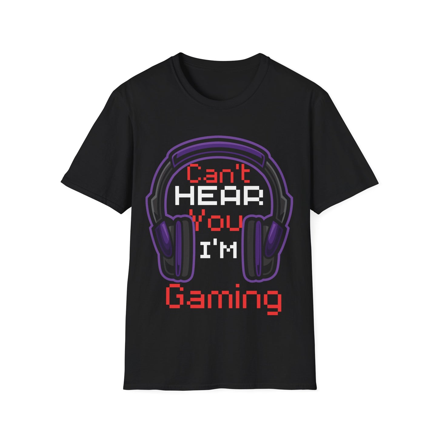 Can't hear you I'm gaming | Paars |  Softstyle T-Shirt