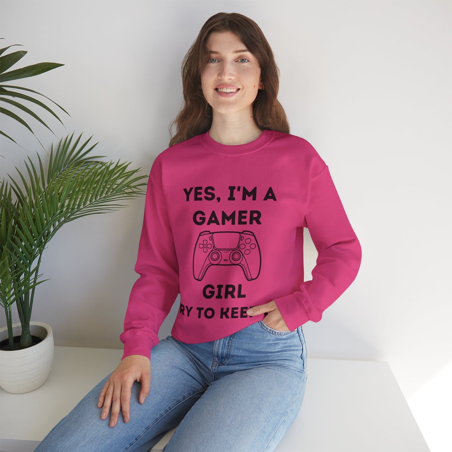 Gamer Girl Controller  | Heavy Blend Sweatshirt