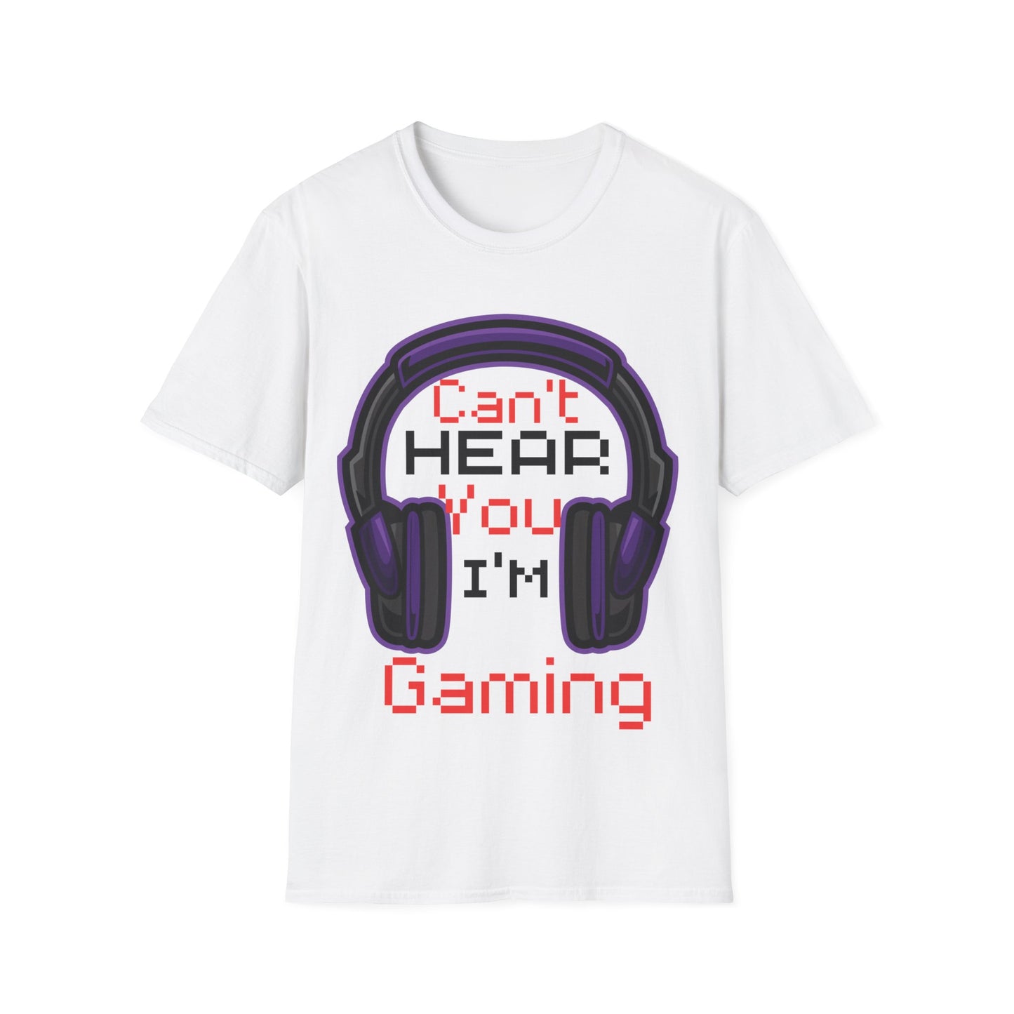 Can't hear you I'm gaming | Paars |  Softstyle T-Shirt