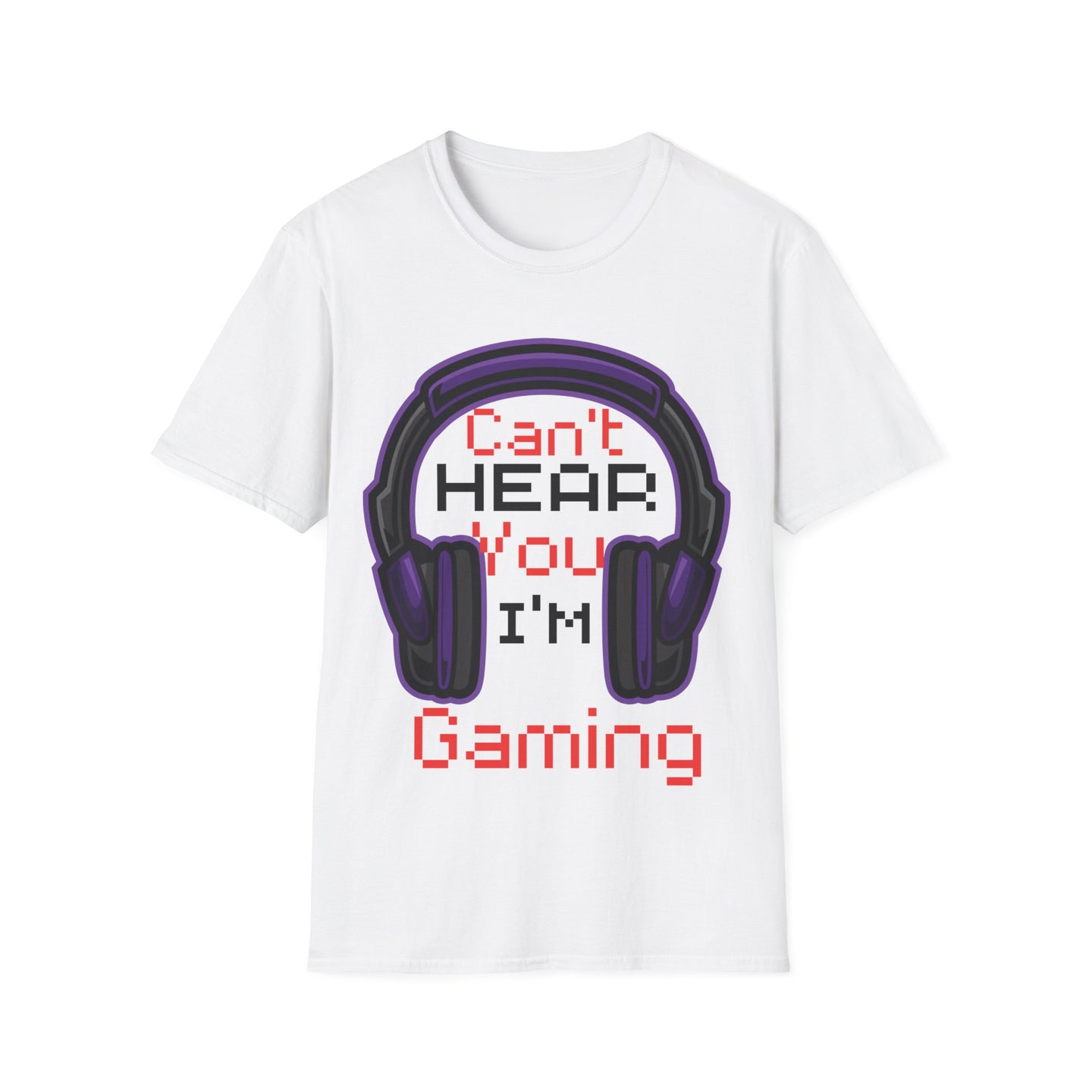 Can't hear you I'm gaming | Paars |  Softstyle T-Shirt