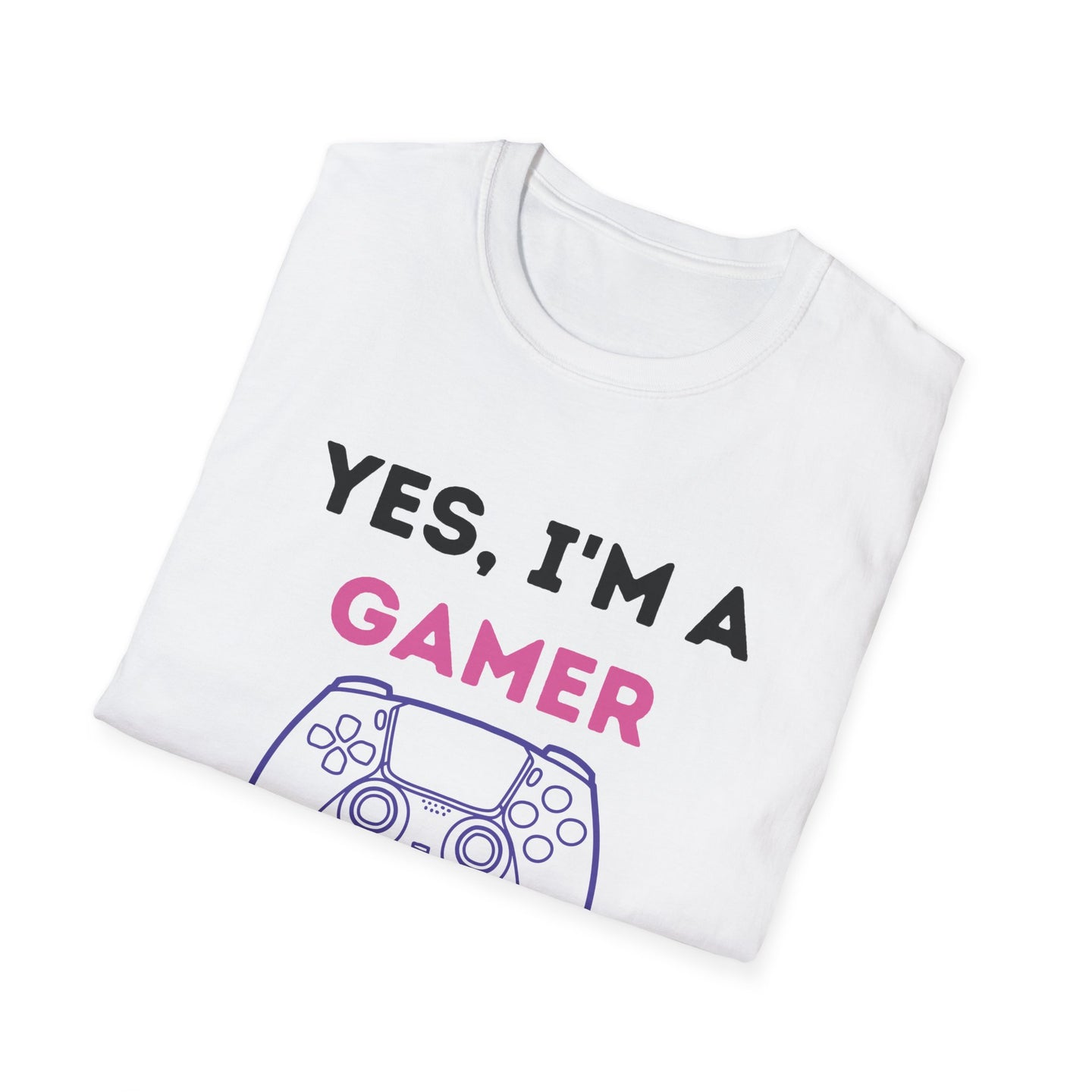 Gamer Girl controller-Pink&Purple |  Softstyle T-Shirt