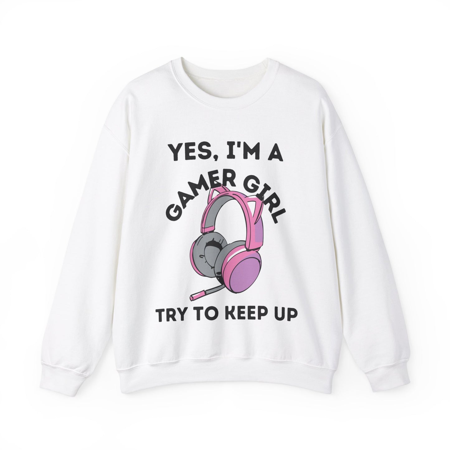 Gamer Girl Headphones  | Heavy Blend Sweatshirt