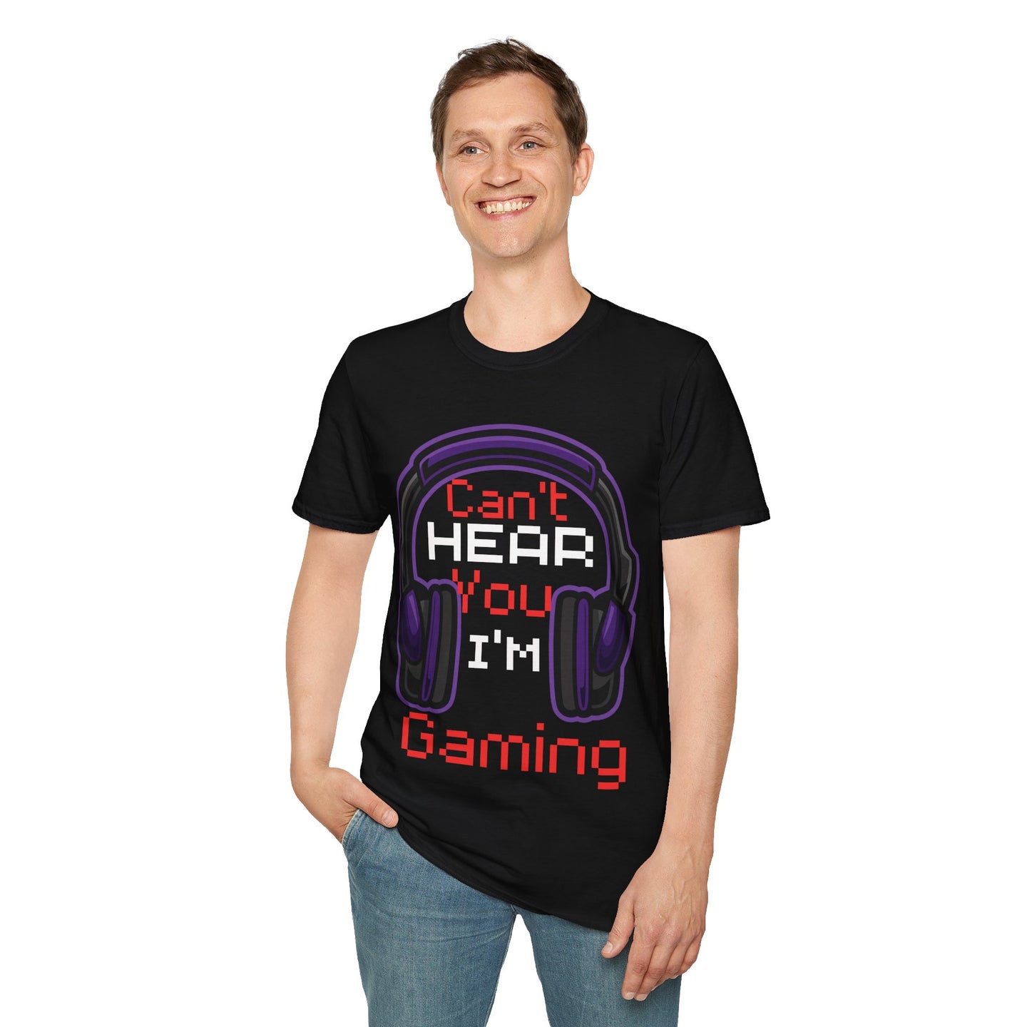 Can't hear you I'm gaming | Paars |  Softstyle T-Shirt