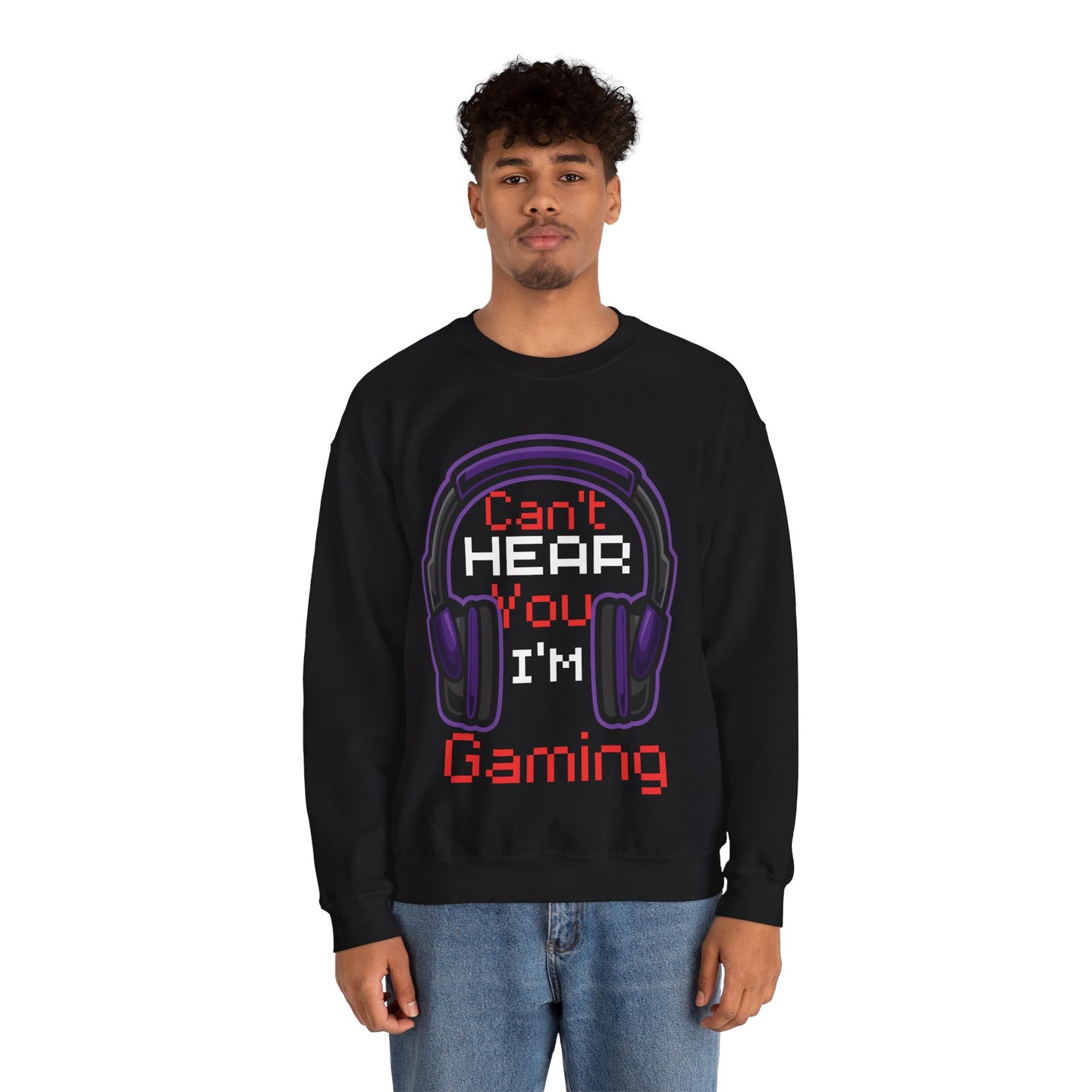 Can't hear you I'm gaming Purple  | Heavy Blend Sweatshirt