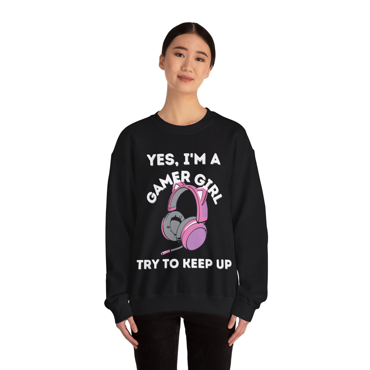 Gamer Girl Headphones  | Heavy Blend Sweatshirt