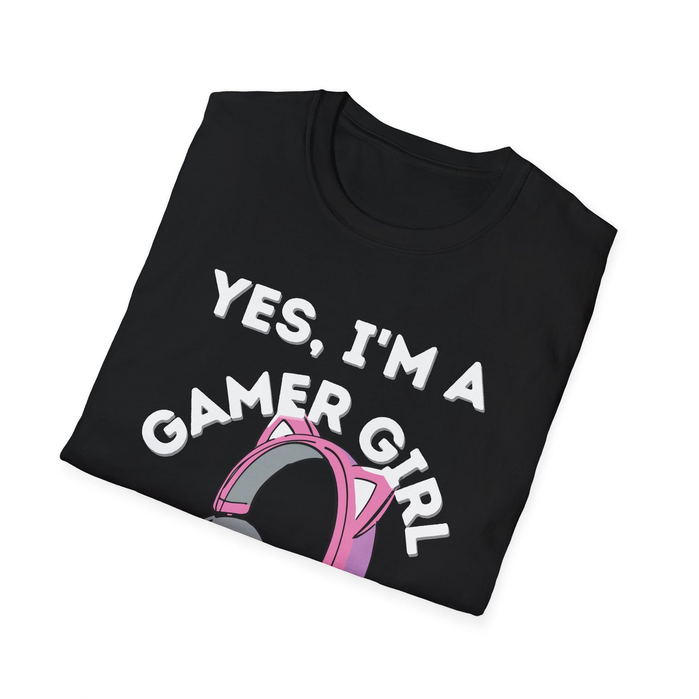 Gamer girl headphones |  Softstyle T-Shirt