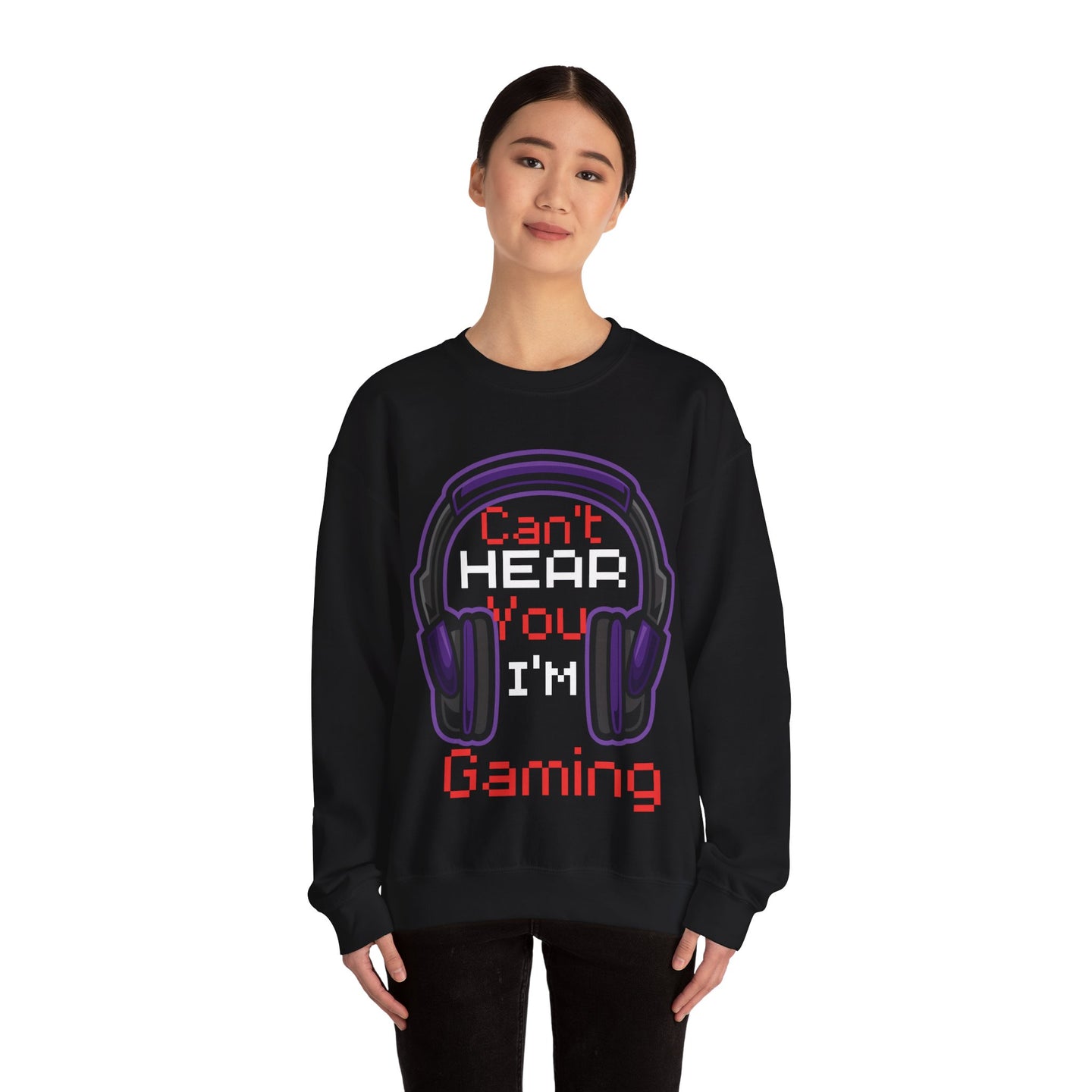 Can't hear you I'm gaming Purple  | Heavy Blend Sweatshirt