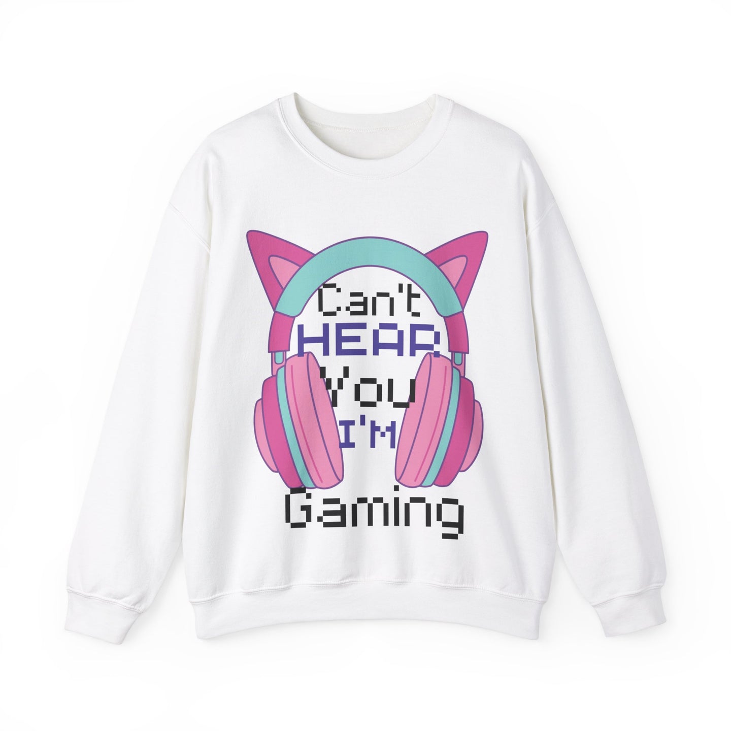 Can't hear you I'm gaming Pink  | Heavy Blend Sweatshirt