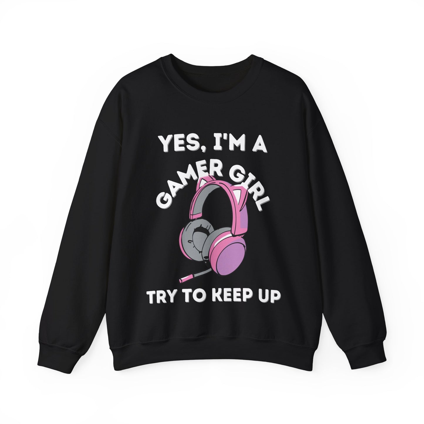 Gamer Girl Headphones  | Heavy Blend Sweatshirt