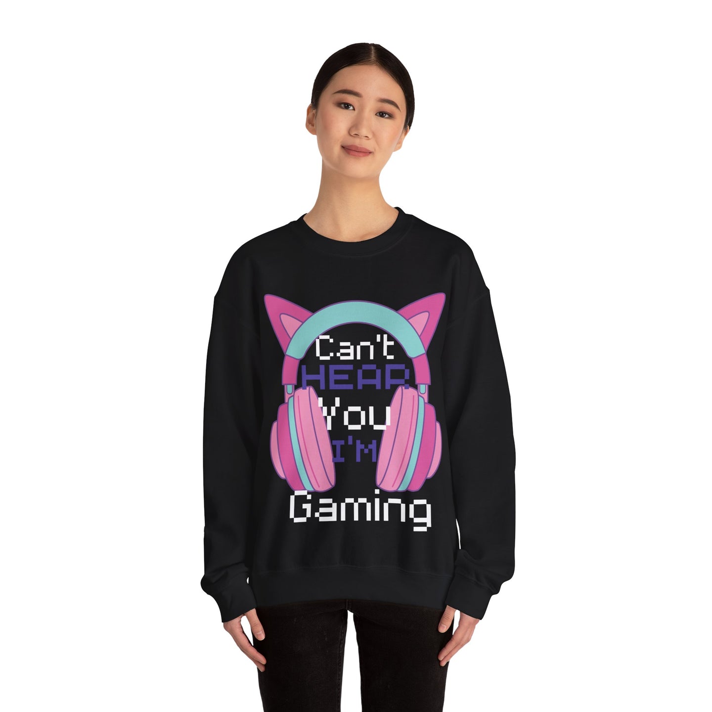 Can't hear you I'm gaming Pink  | Heavy Blend Sweatshirt